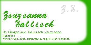 zsuzsanna wallisch business card